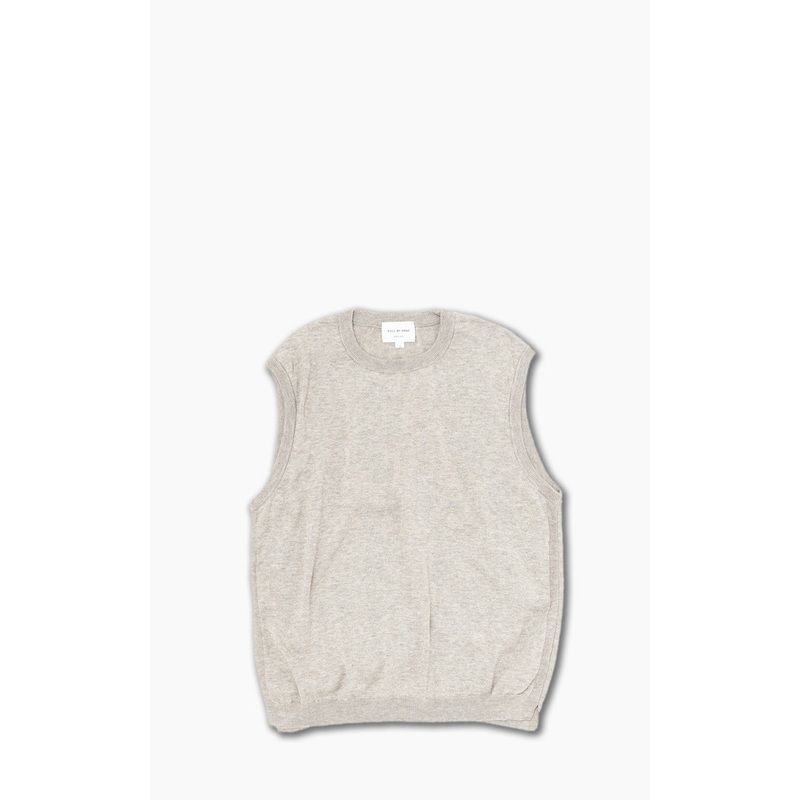 Still By Hand Yak Mix Cotton Vest Taupe 1