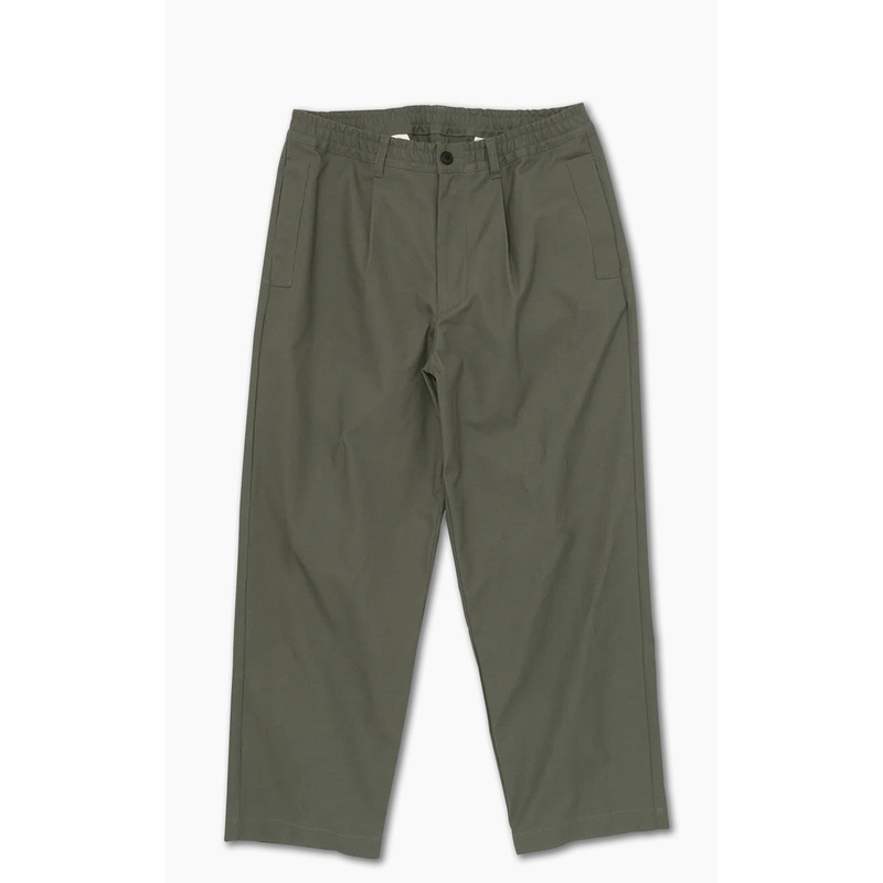 Still By Hand Welt Side Pocket Pants Olive 1