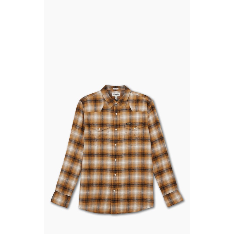 Wrangler L/S Western Shirt Golden Oak S