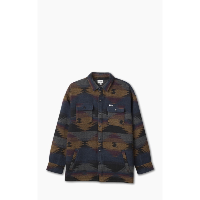 Wrangler Overshirt Leather Brown M