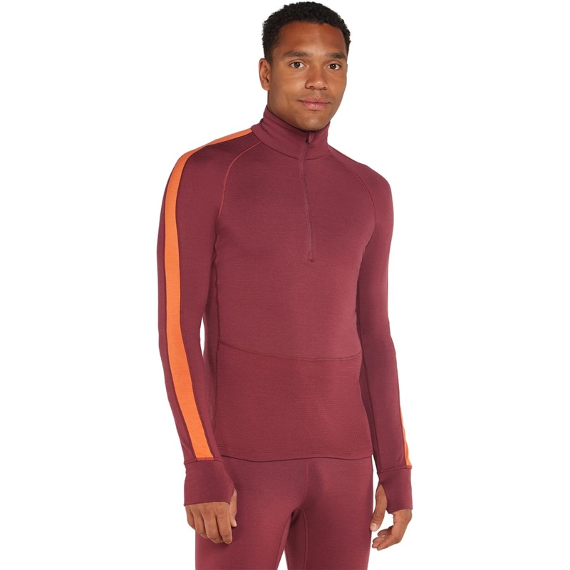 icebreaker 260 ZoneKnit Merino Long Sleeve Half Zip Thermal Top – Men’s