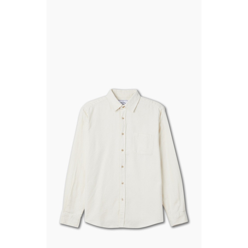 Portuguese Flannel Teca Shirt Ecru S