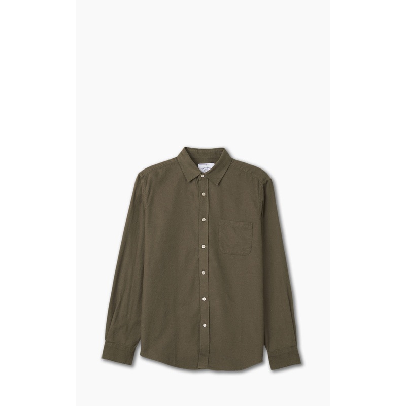 Portuguese Flannel Teca Shirt Olive S