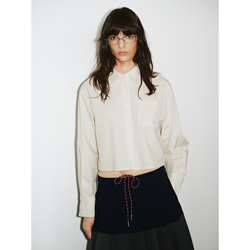 Shirts Bright Yellow Striped XS