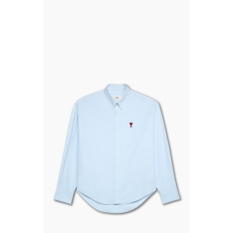 AMI Paris Ami De Coeur Boxy Fit Shirt Sky Blue S