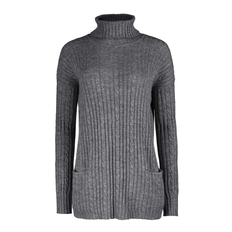 Amalfi T-Neck Charcoal XS