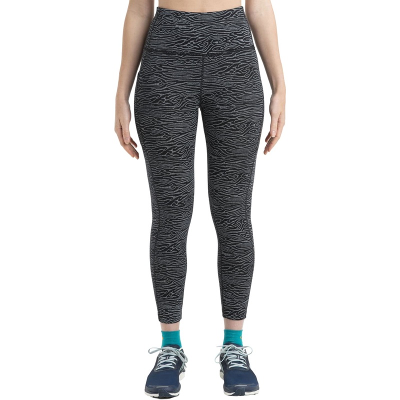 icebreaker Merino Fastray High Rise Tights Topo Lines – Women’s