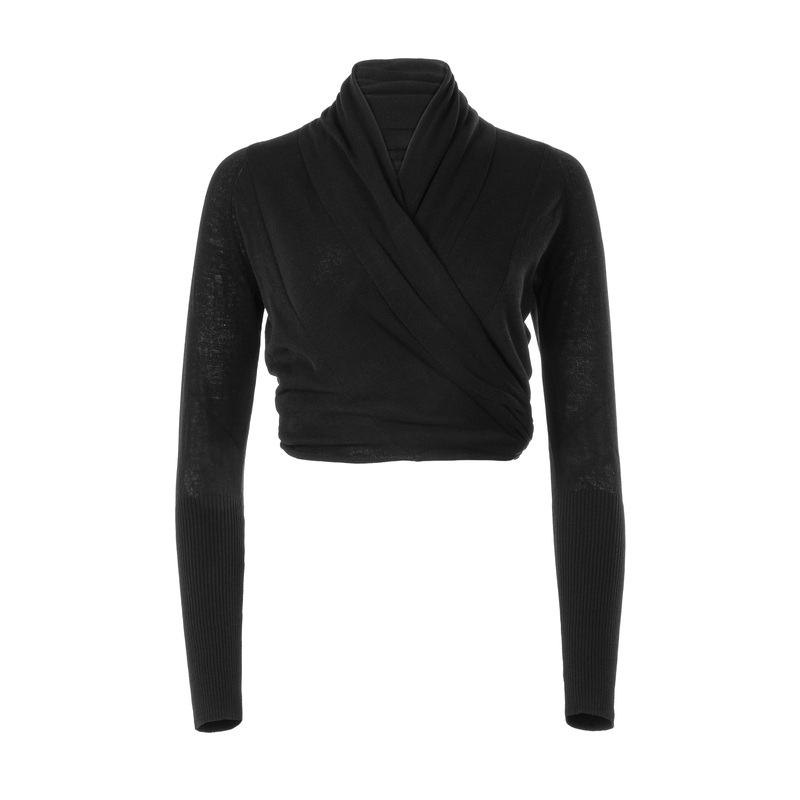 Wrap Cardigan Black XS