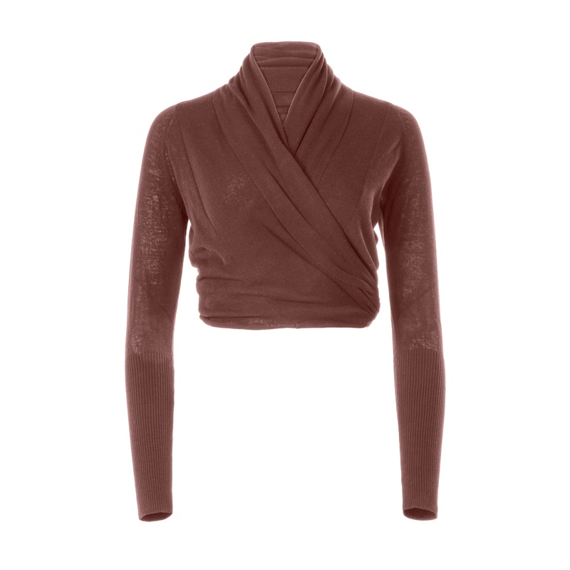 Wrap Cardigan Rum Raisin XS