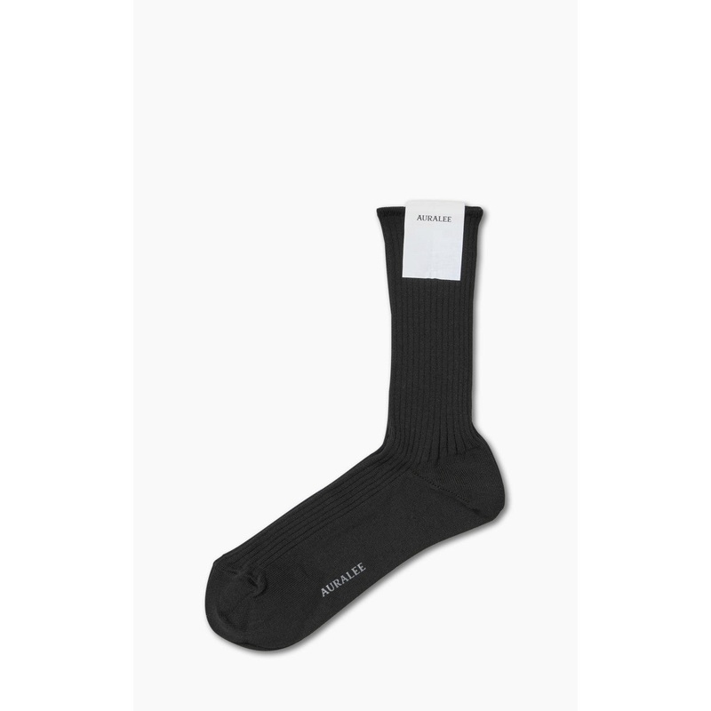 Auralee Giza High Gauge Sox Black