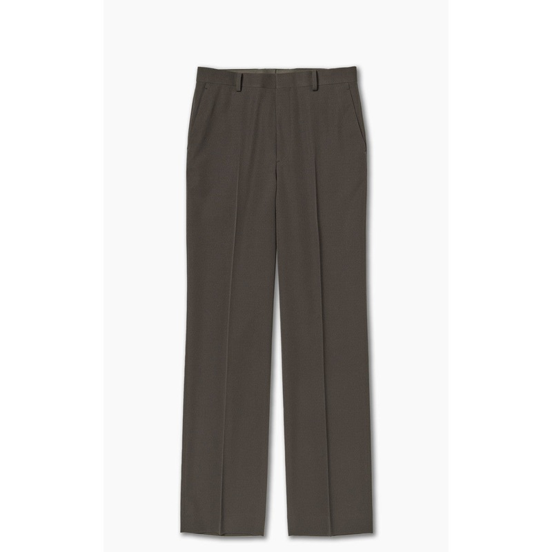 Auralee Light Wool Max Gabardine Slacks Dark Brown 3