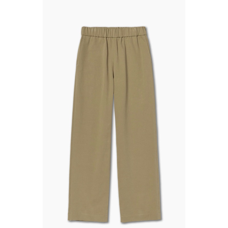 Auralee Washed Heavy Chino Easy Pants Light Brown 3