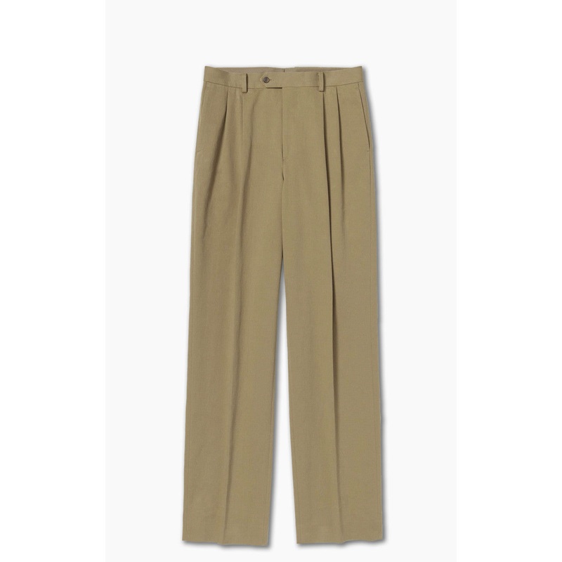 Auralee Washed Heavy Chino Slacks Light Brown 3