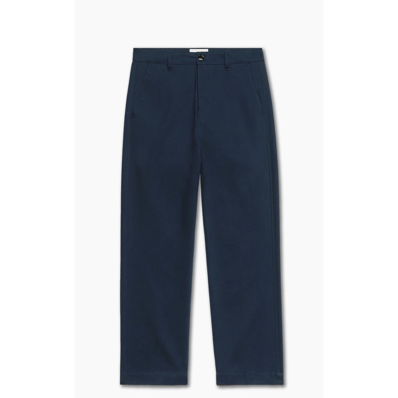AMI Paris Straight Fit Chino Trouser Night Blue S