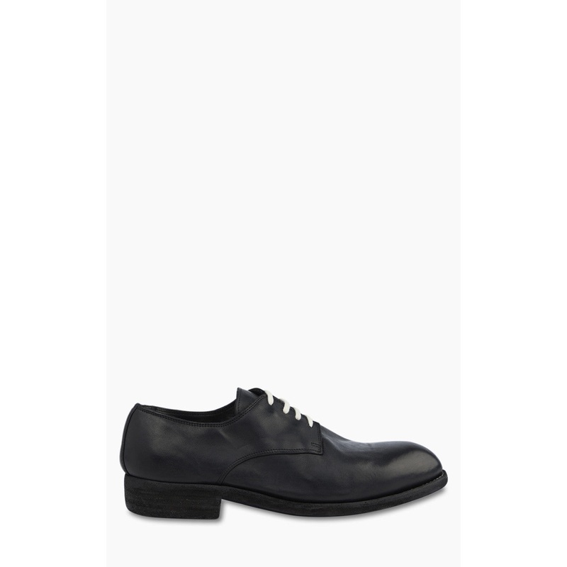 Guidi 112 Leather Ball Derby Shoe Black 40