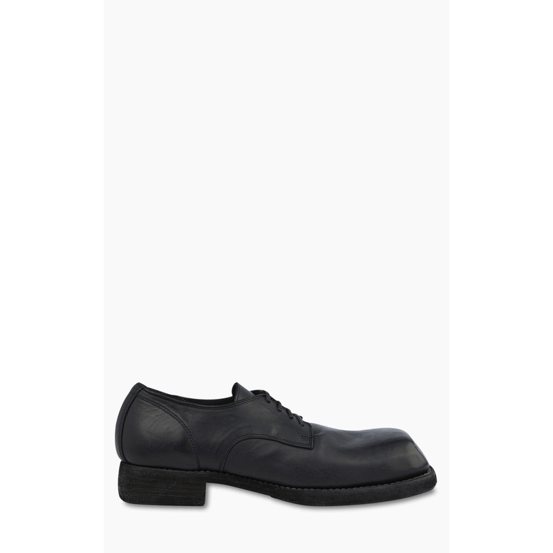 Guidi 79082 Leather Derby Shoe Black 40