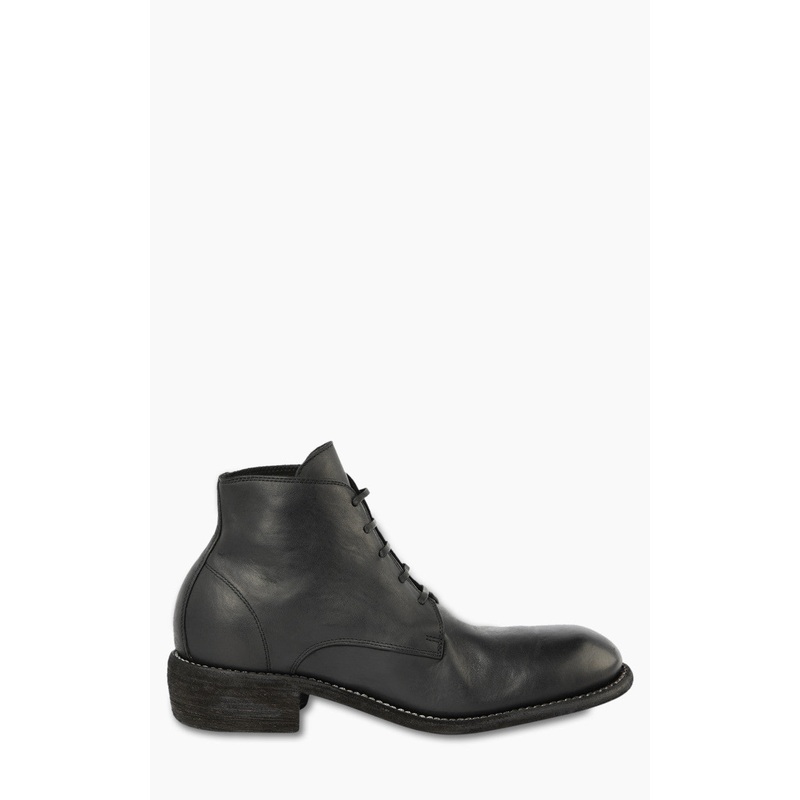 Guidi 793 Leather Laced Up Ankle Boot Black 40