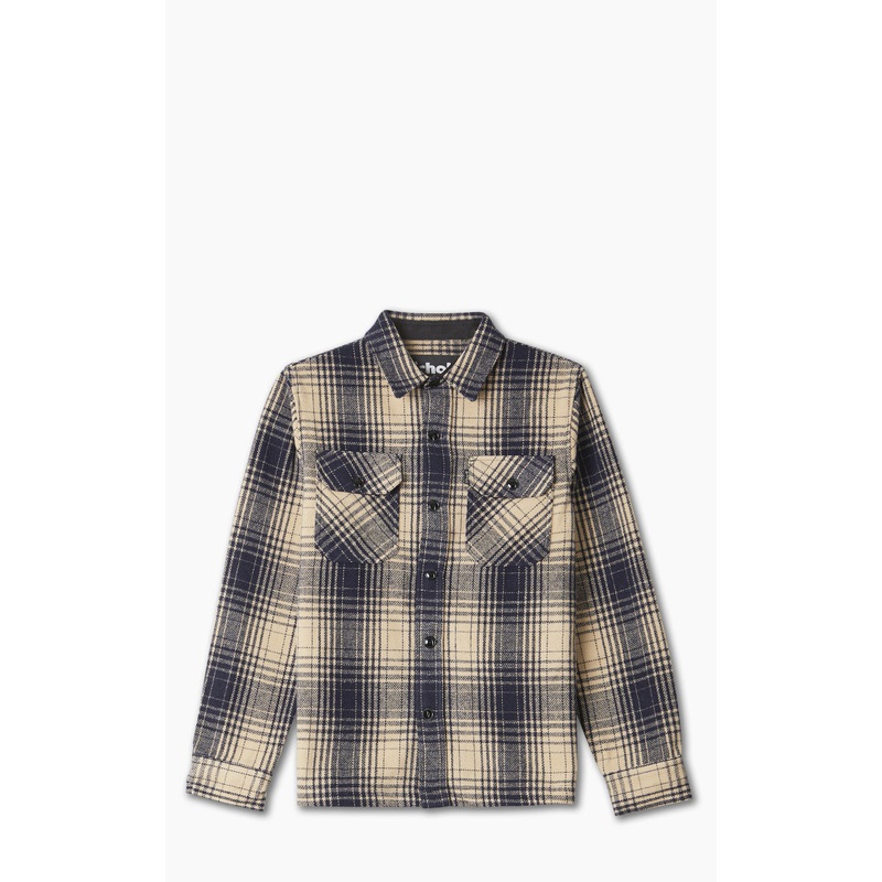 Schott NYC Overshirt Dark Navy Check S