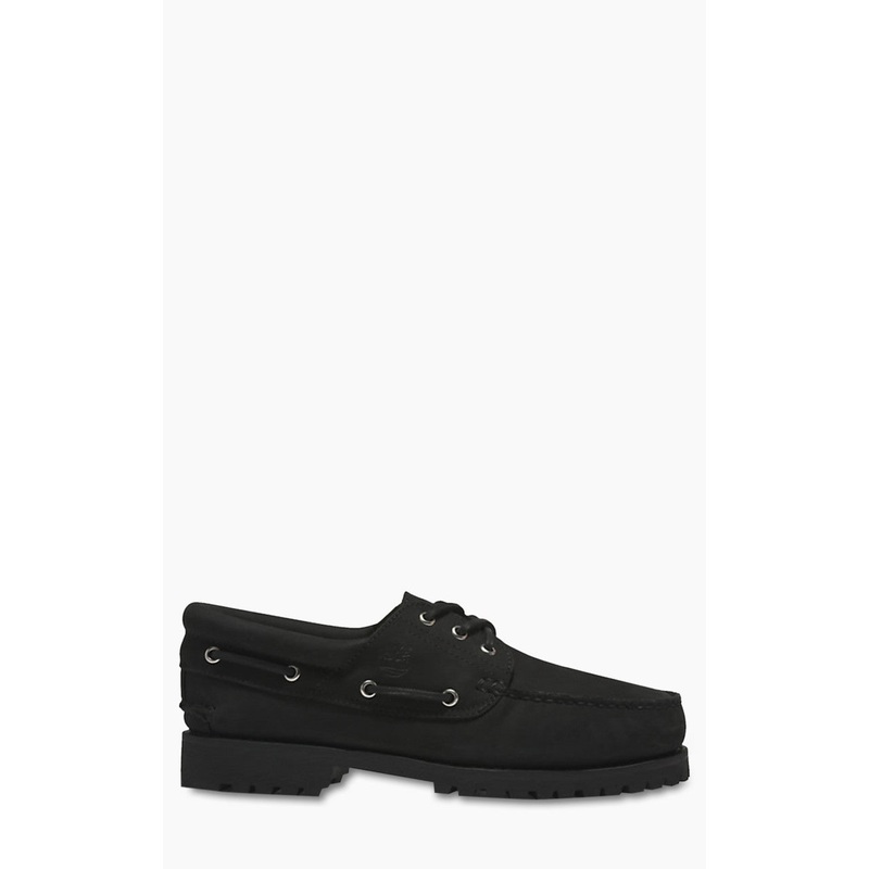 Timberland 3-Eye Lug Handsewn Boat Shoe Black US7.5-UK7-EU41-CM25.5