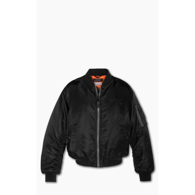 Schott NYC Airforce 90s Fit MA-1 Bomber Jacket Black S