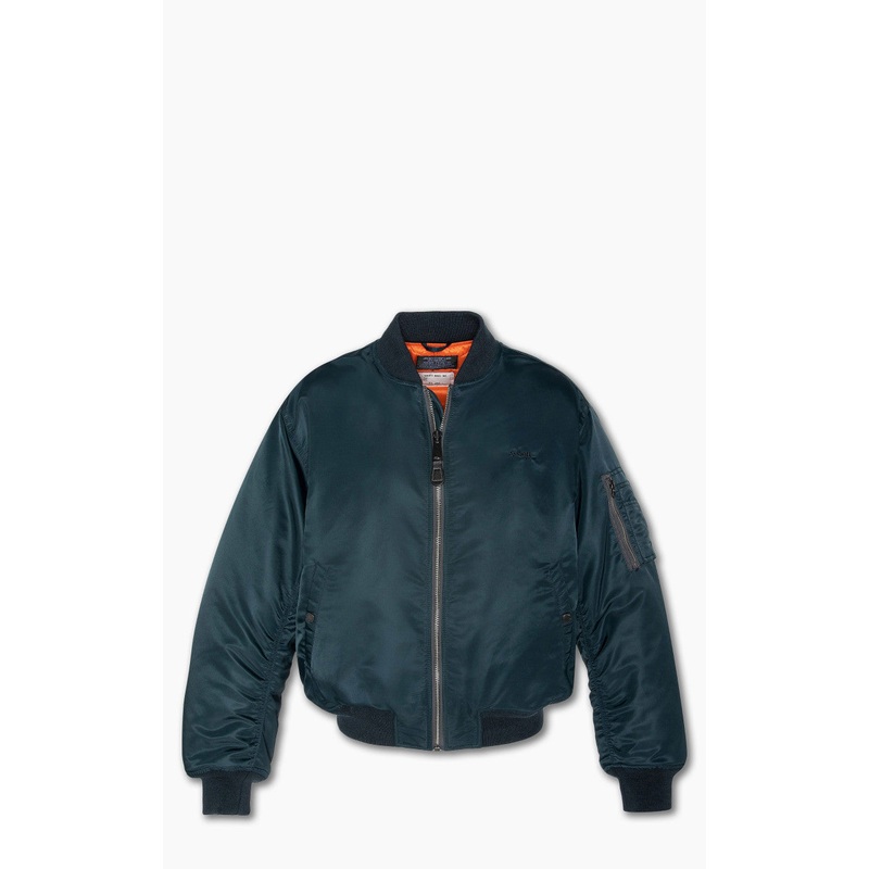 Schott NYC Airforce 90s Fit MA-1 Bomber Jacket Navy M