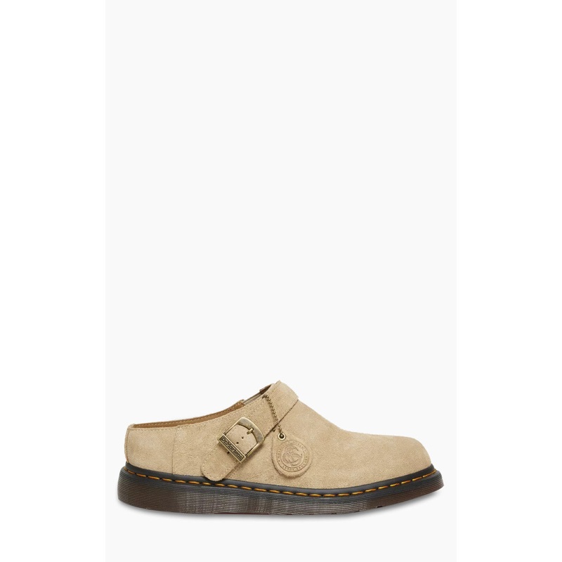 Dr. Martens Isham Buckle Mule Desert Oasis Suede Parchment US7.5-UK6.5-EU40-CM25