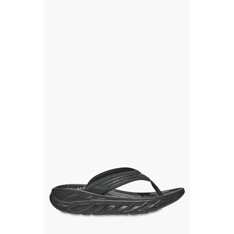 HOKA Ora Recovery Flip 2 Black/Dark Gull Gray UK7-US7.5-EUR40 2/3-CM25.5