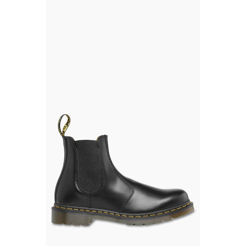 Dr. Martens 2976 Yellow Stitch Smooth Leather Chelsea Boots Black US10.5-UK9.5-EU44-CM28.5