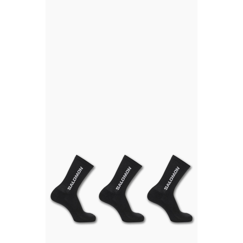 Salomon Everyday Crew 3-Pack Socks Black/Black 39-41