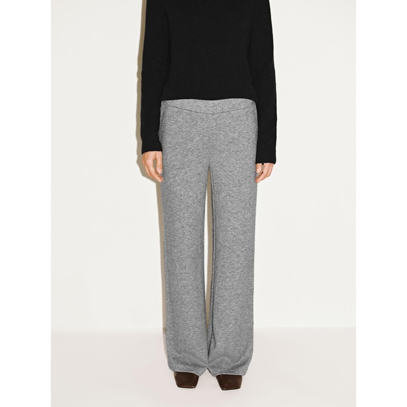 Pull On Wide Leg Pants Grey XXS