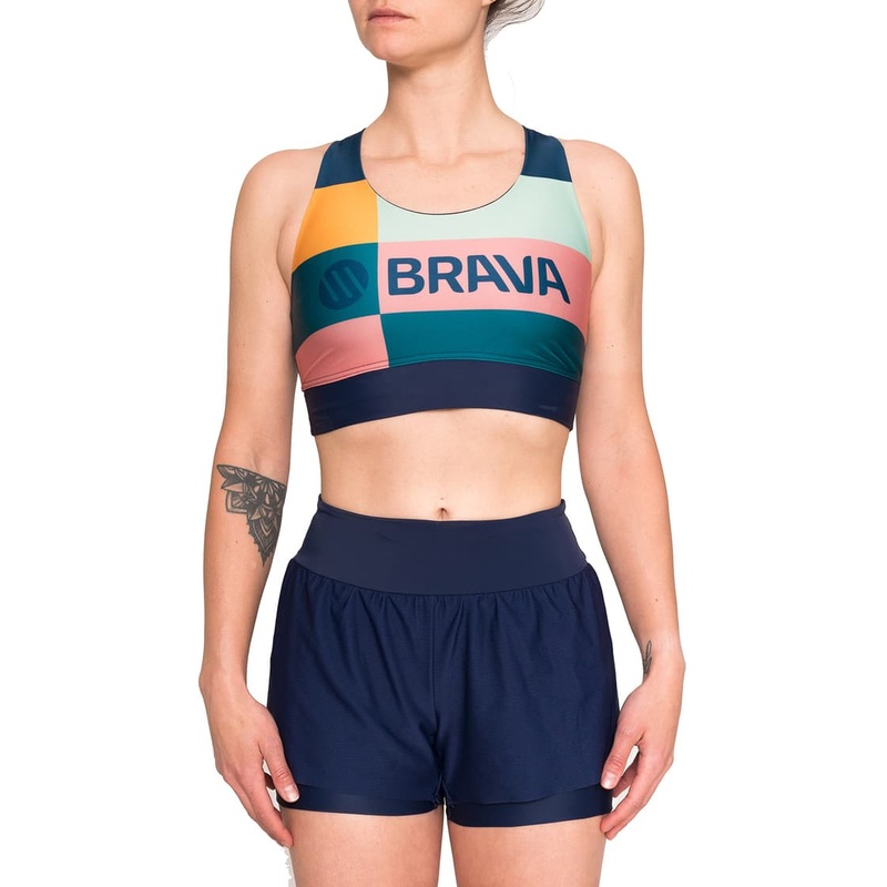 BRAVA 2-in 1 Mesh Split Run Shorts – Women’s