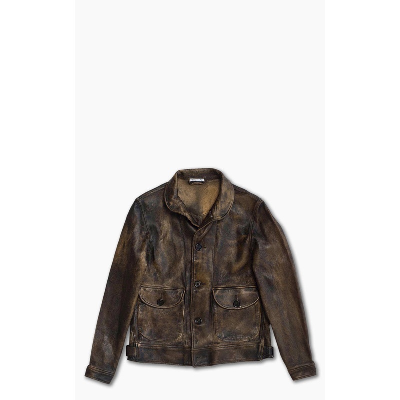 Shangri-La Heritage Cossack Leather Jacket Deserto S