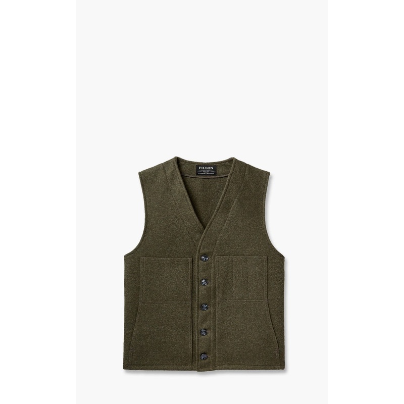 Filson Mackinaw Wool Vest Forest Green S