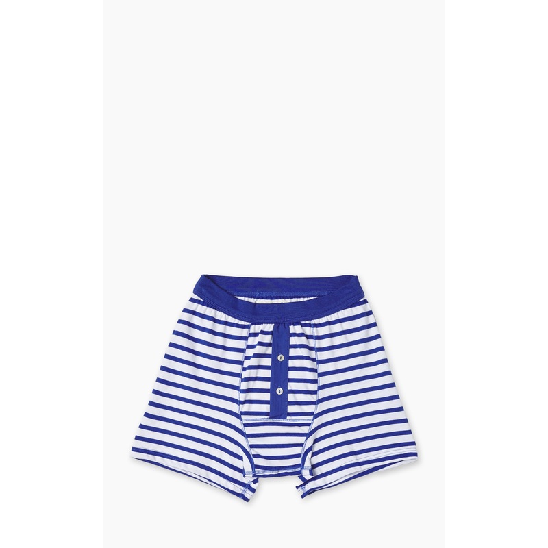 Merz b. Schwanen 2M55 Button Facing Underpants Blue/White S