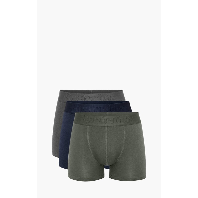 Resterds Bamboo 3-Pack Gunnar Grey/Blue/Green S