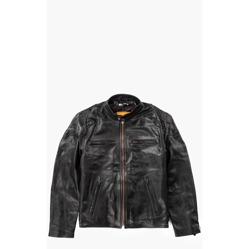 Shangri-La Heritage Caf Racer Leather Jacket Black S