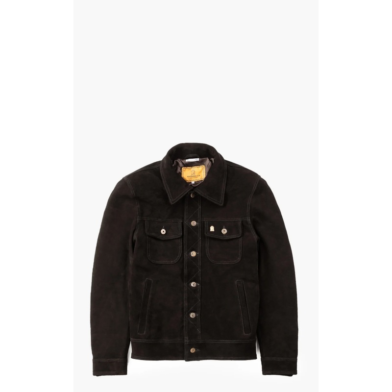 Shangri-La Heritage Terracotta Suede Jacket Black S