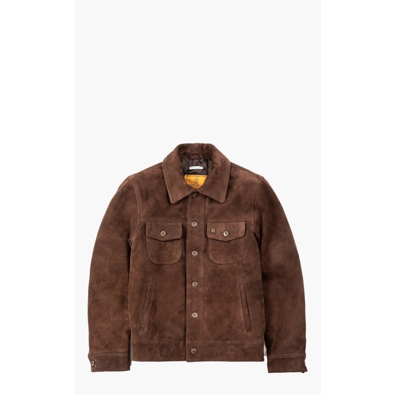 Shangri-La Heritage Terracotta Suede Jacket Brown S