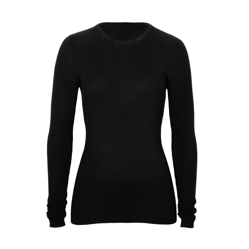 Zoe Crewneck Top Black XS