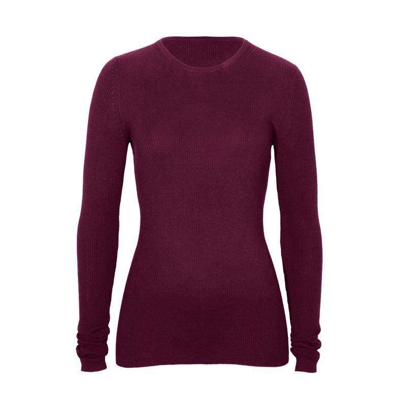 Zoe Crewneck Top Damson XS
