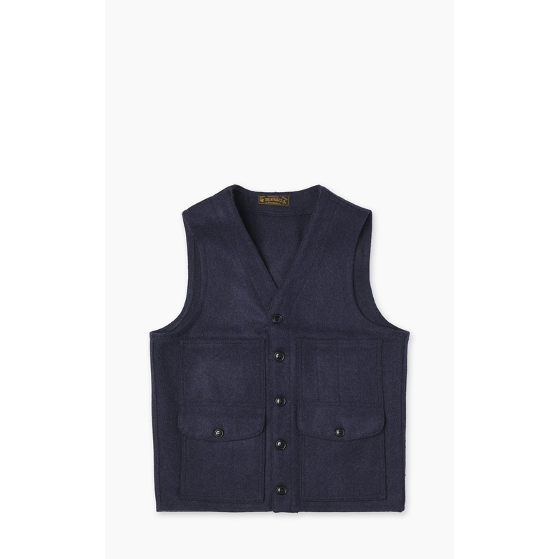 Chesapeake’s Oregon Wool Vest Navy Blue M