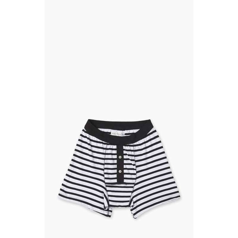 Merz b. Schwanen 2M55 Button Facing Underpants Black/White S