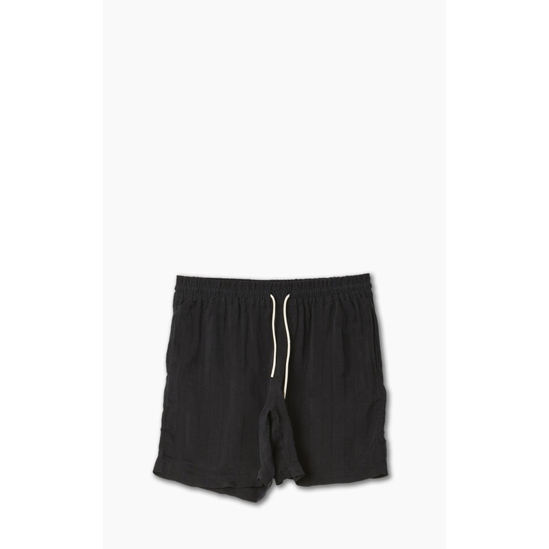 Portuguese Flannel Cupro Shorts Black M