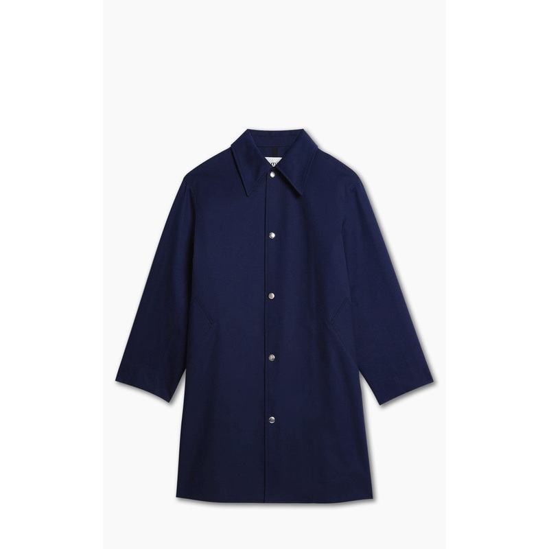 AMI Paris Mac Coat Nautic Blue 46/S