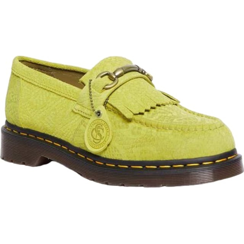 Dr. Martens Adrian Snaffle Repello Emboss Suede Kiltie Loafers – Unisex