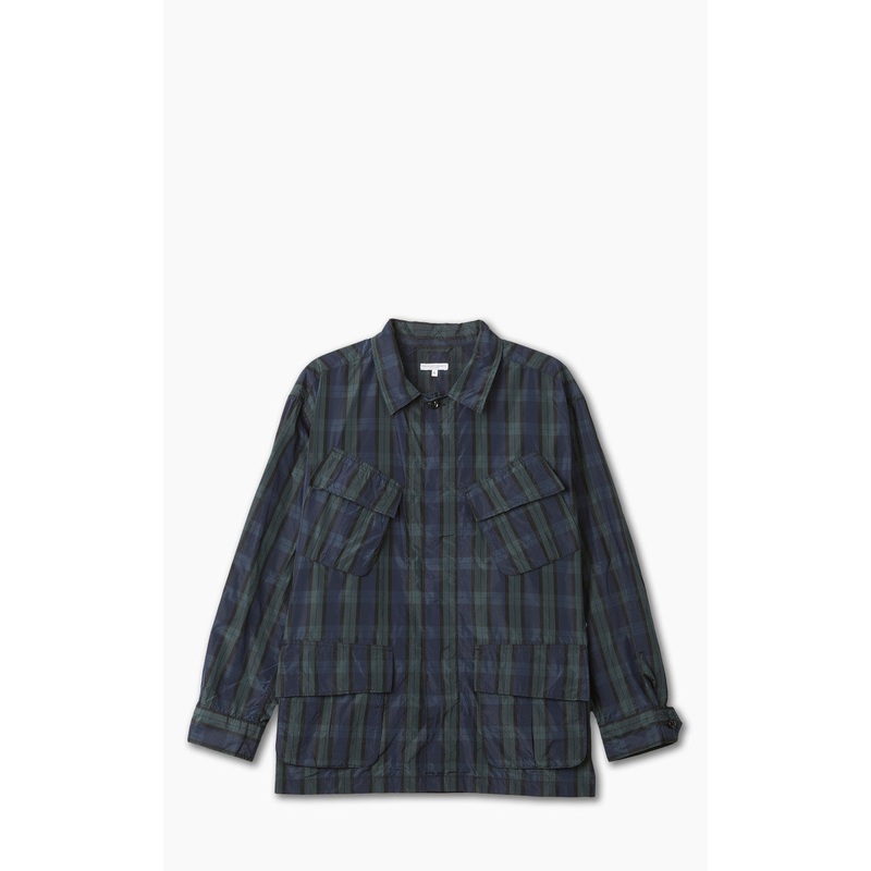 Engineered Garments Jungle Fatigue Jacket Crushed Taffeta Blackwatch M