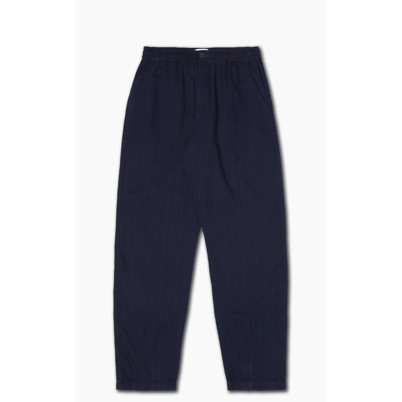 Universal Works Track Trouser Herringbone Denim Indigo W29