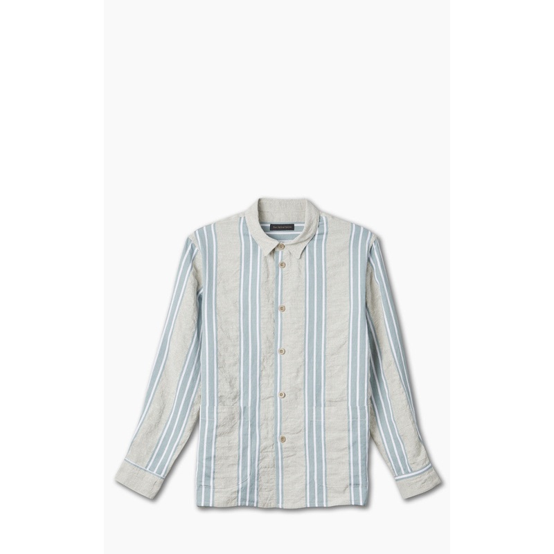 East Harbour Surplus Hadley 80 Shirt Jacket Striped Linen 48/M