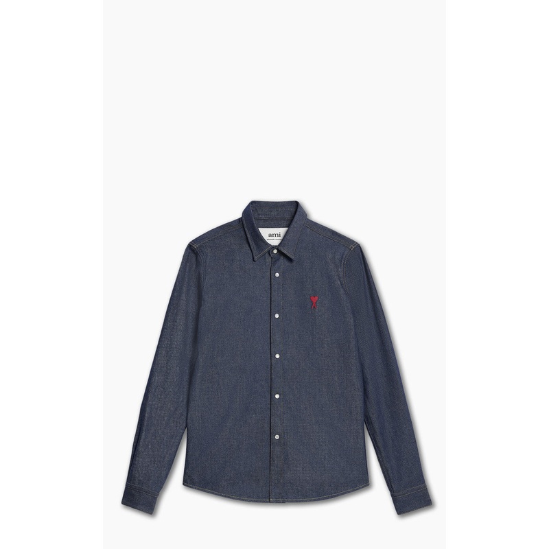AMI Paris Ami De Coeur Shirt Denim Indigo S