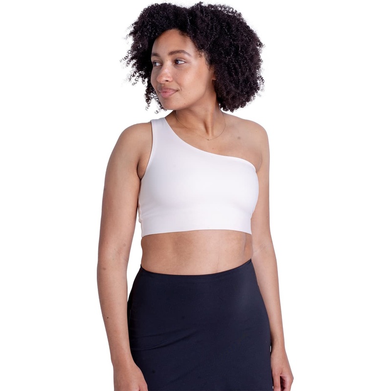 Girlfriend Collective Bianca One Shoulder Bra – Women’s